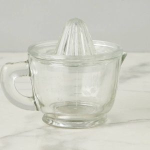 Bistro Glass Citrus Hand Press Juicer with Measuring Cup